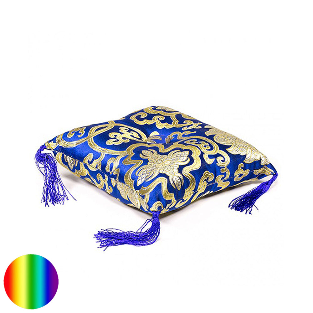 Kissen für Klangschale - blau  21 cm