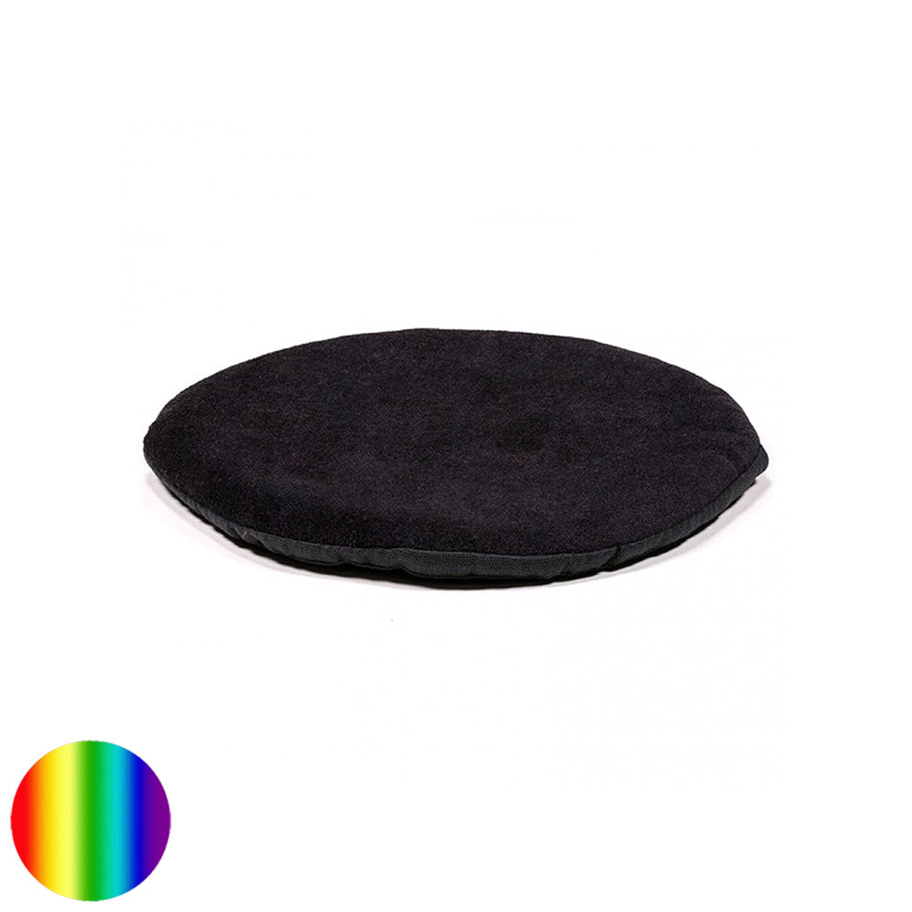 Kissen für Klangschale flach rund - schwarz 15 cm
