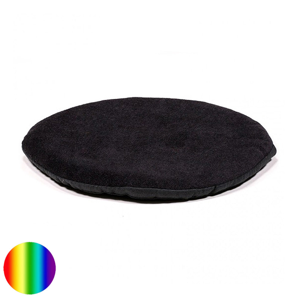 Kissen für Klangschale flach rund - schwarz 20 cm