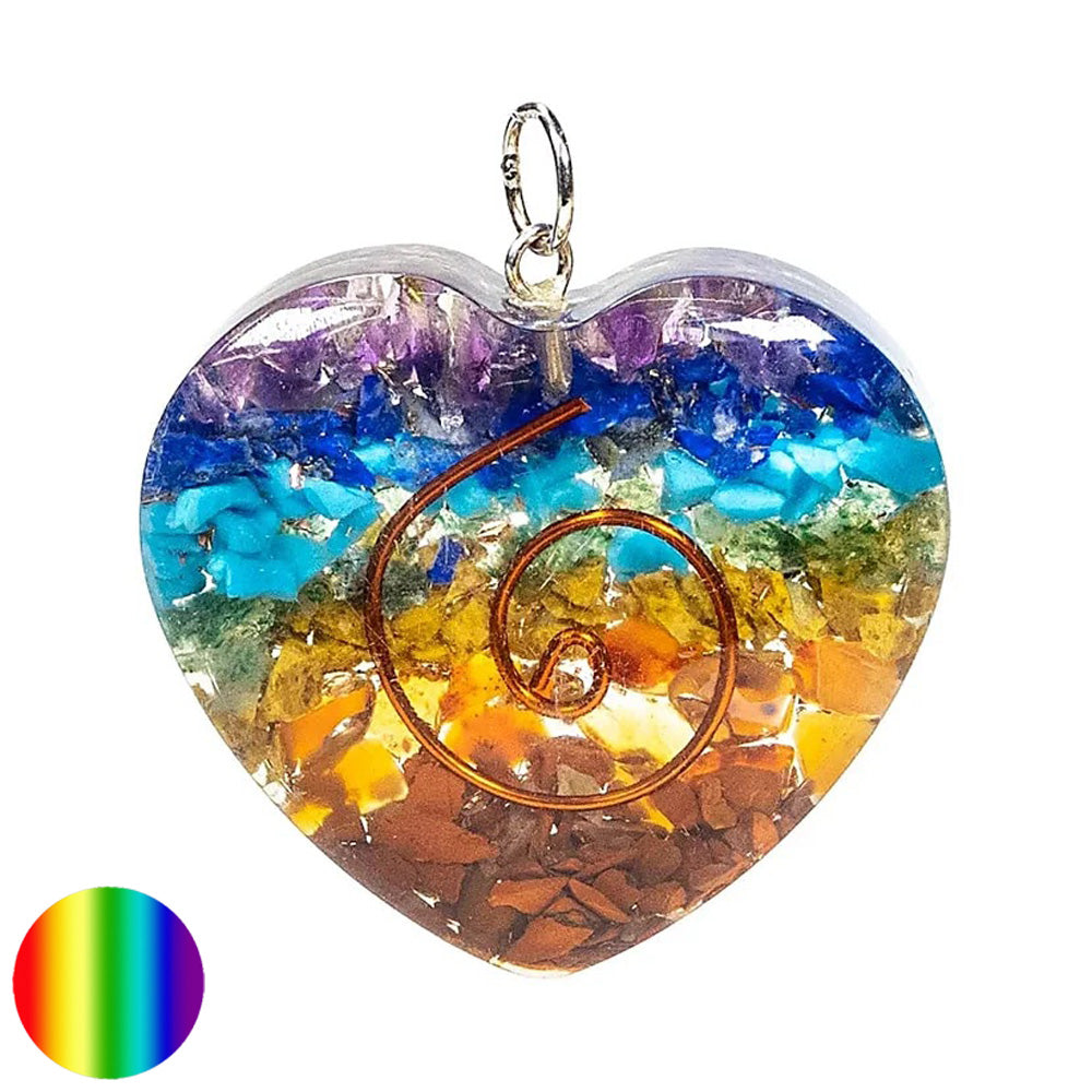 Orgon Anhänger - Herz multicolor
