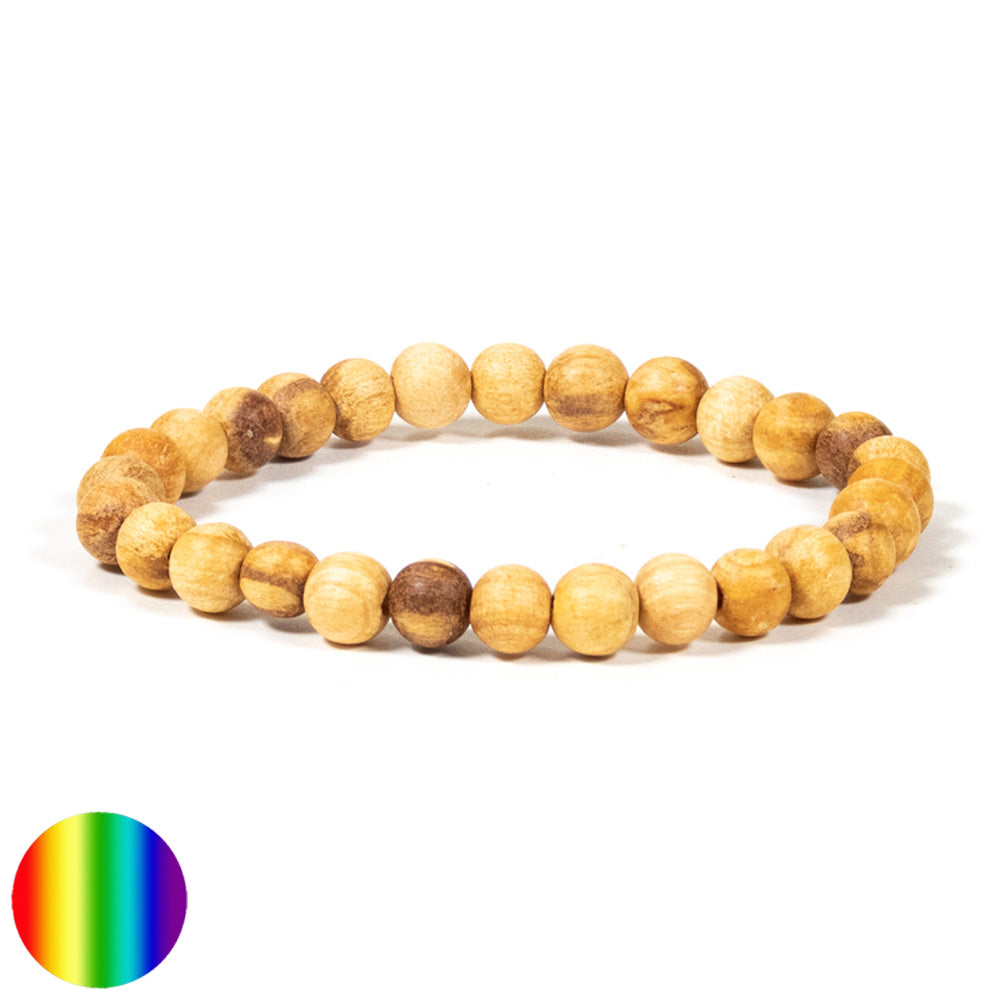 Palo Santo Armband runde Perlen 6mm