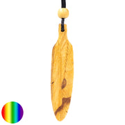 Palo Santo Halskette Feder gross