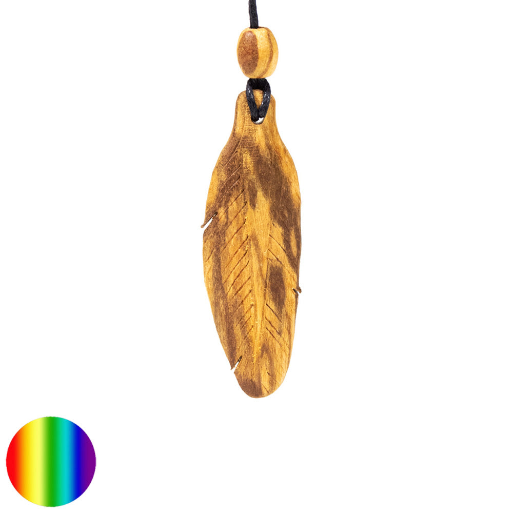 Palo Santo Halskette Feder klein