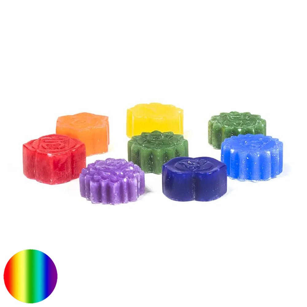 8 Chakra Schmelzkerzen für Duftlampen