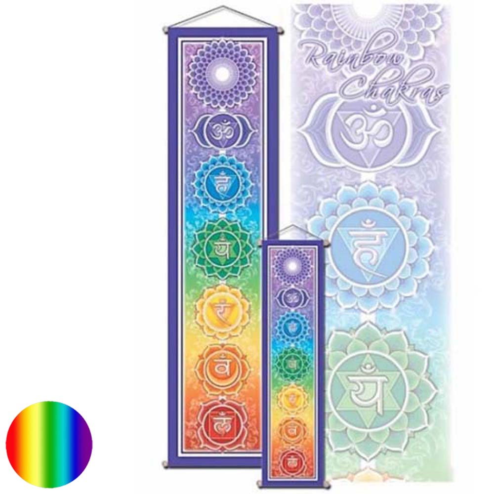 Chakra Wandschmuck Stoff 15x60cm