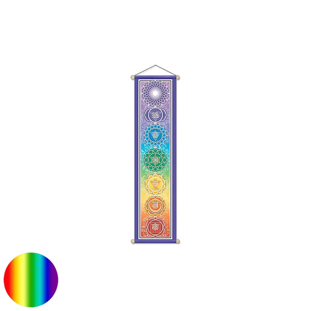 Chakra Wandschmuck Stoff 15x60cm