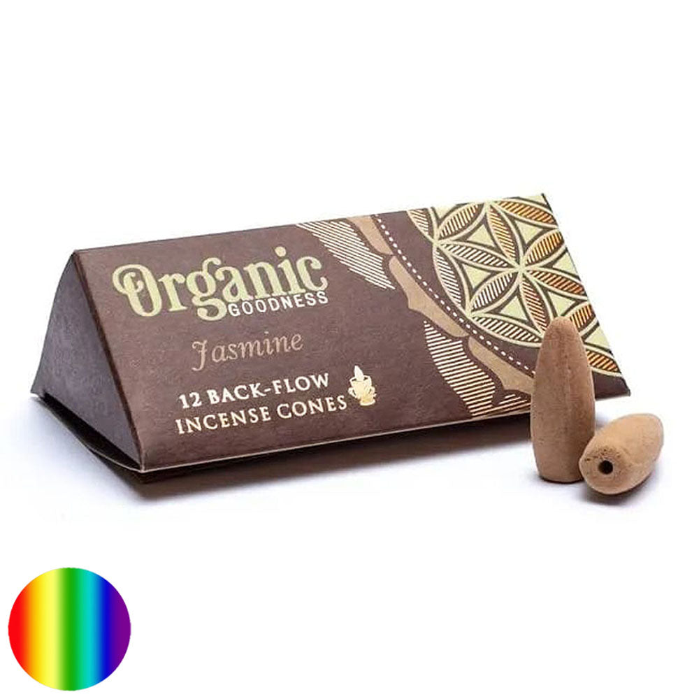 Organic - Natürliche Rückfluss Räucherkegel - Jasmin