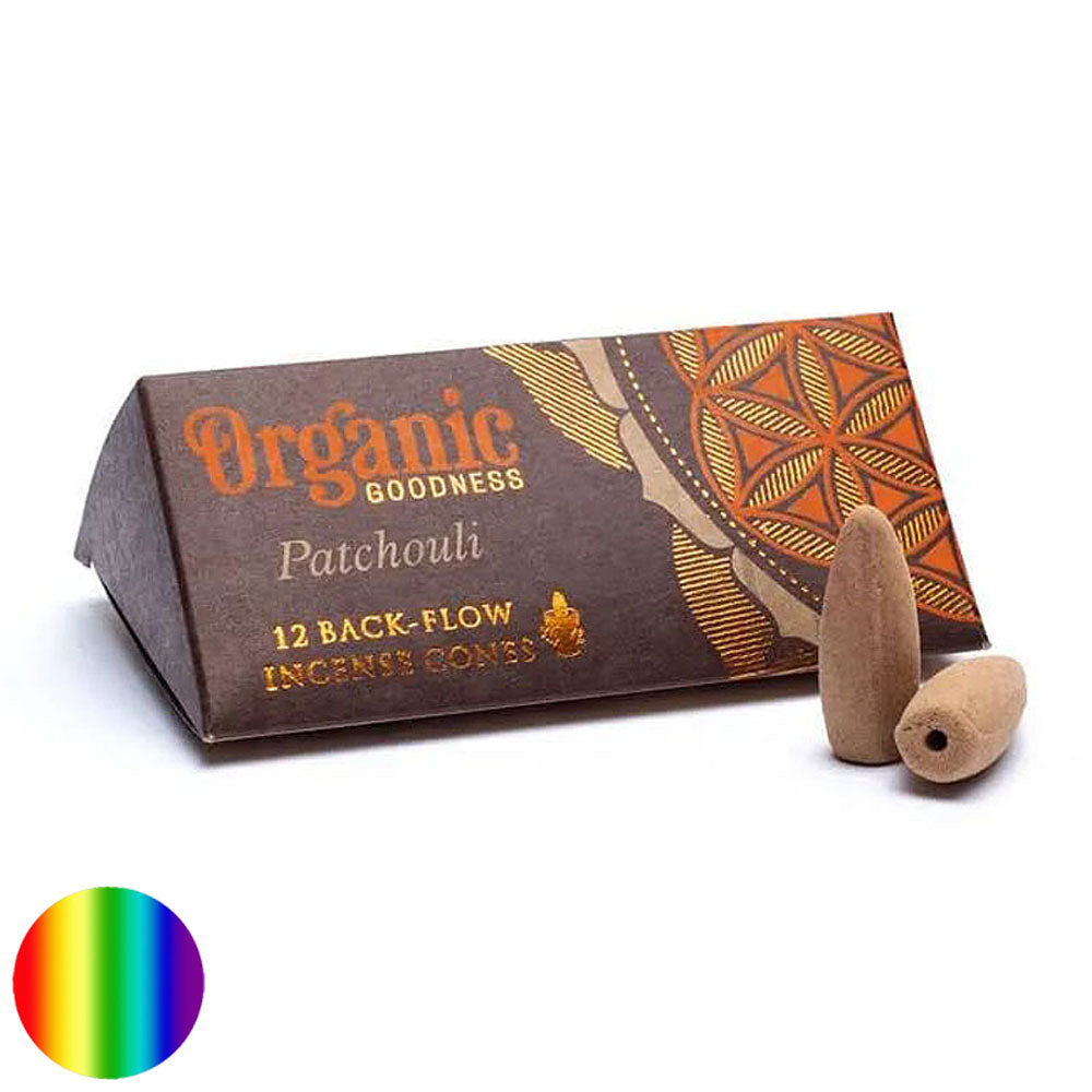 Organic - Natürliche Rückfluss Räucherkegel - Patchouli