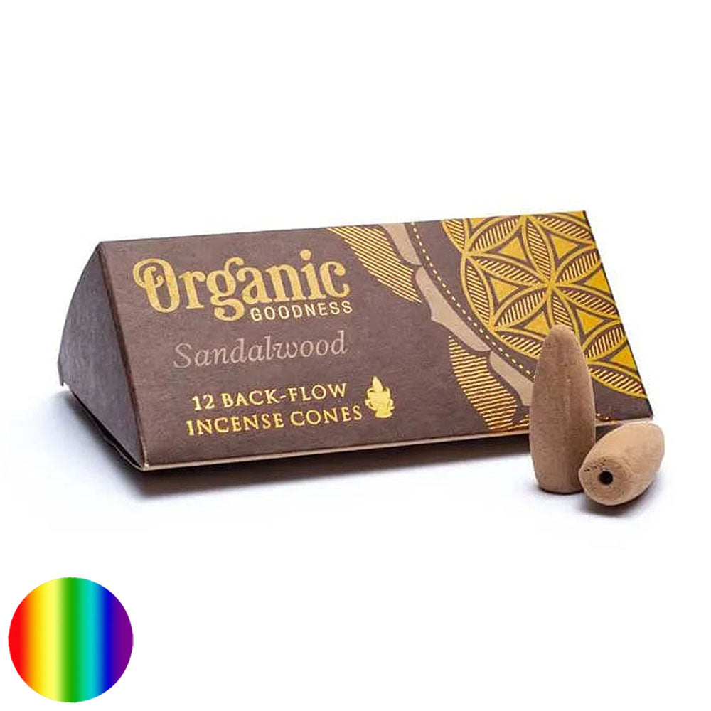Organic - Natürliche Rückfluss Räucherkegel - Sandelholz