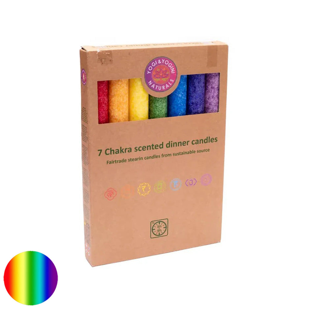 Stabkerzen Chakra im Set