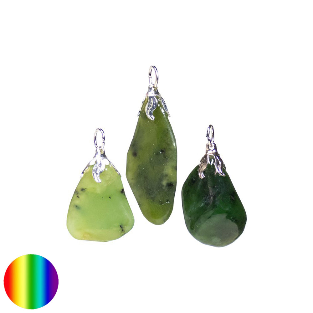 Edelstein-Anhänger Jade grün