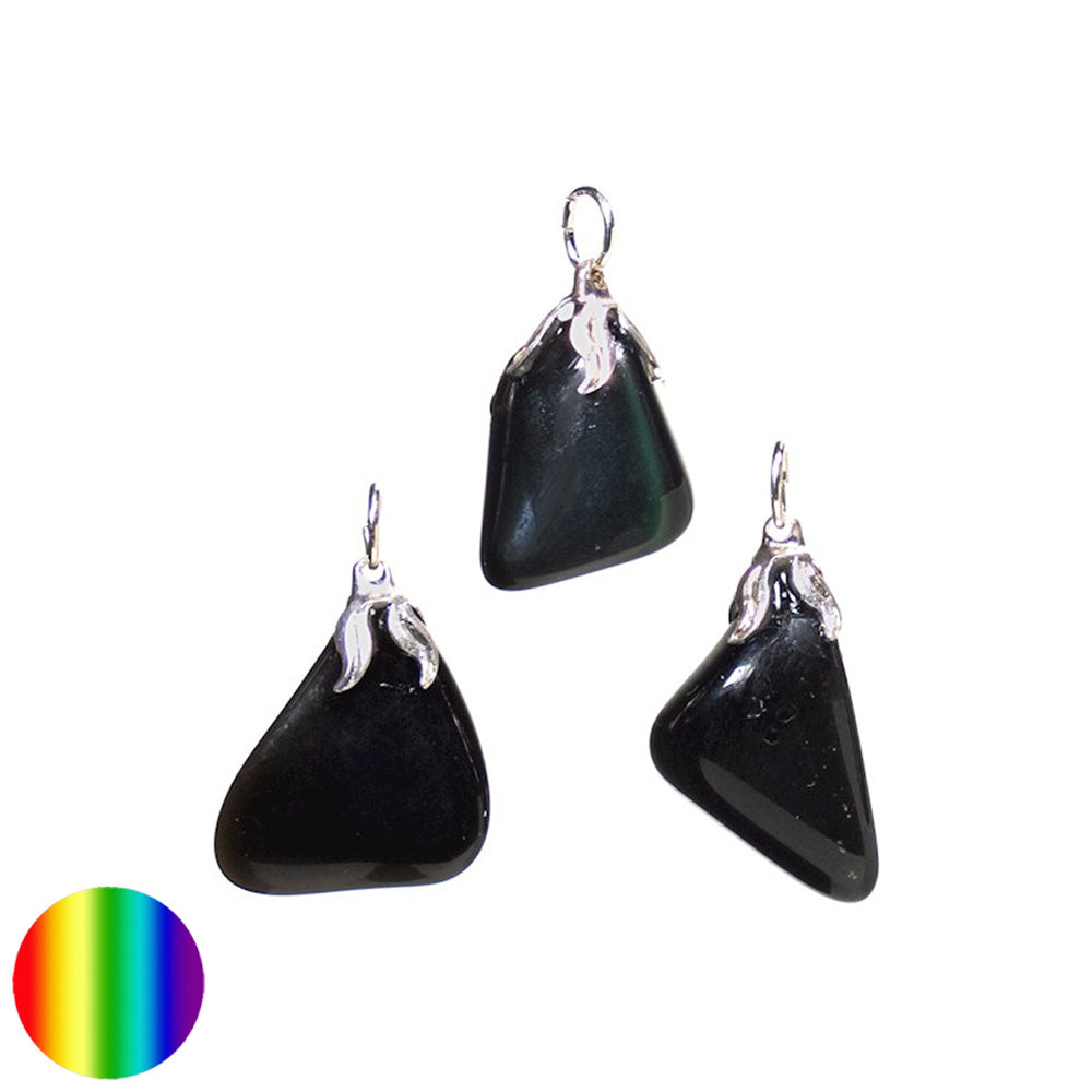 Edelstein-Anhänger Regenbogen Obsidian