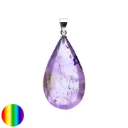 Edelstein-Anhänger Tropfen Amethyst 30mm