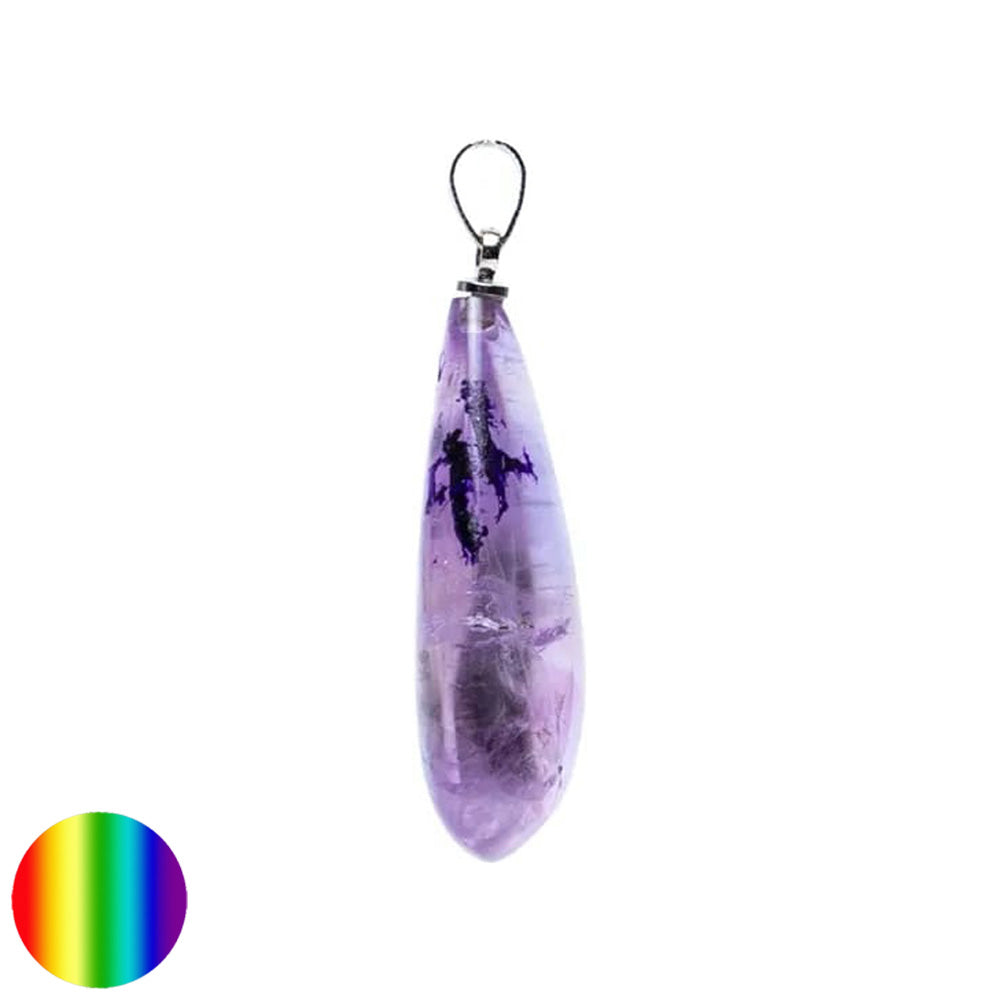 Edelstein-Anhänger Tropfen Amethyst 30mm