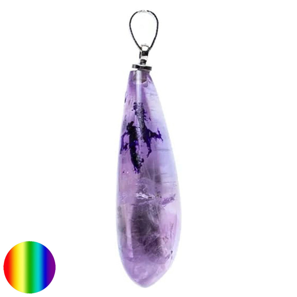 Edelstein-Anhänger Tropfen Amethyst 35mm
