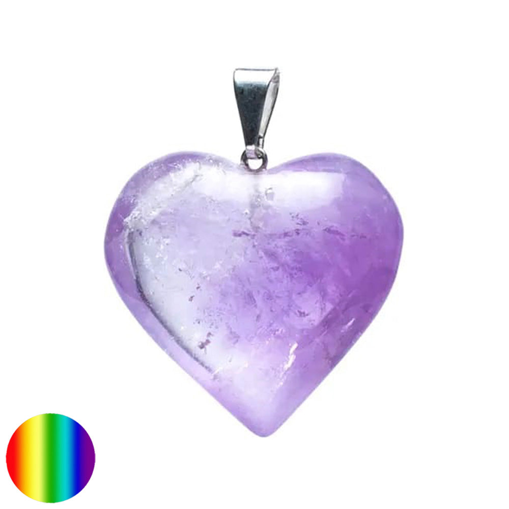 Anhänger Herz Amethyst 30mm