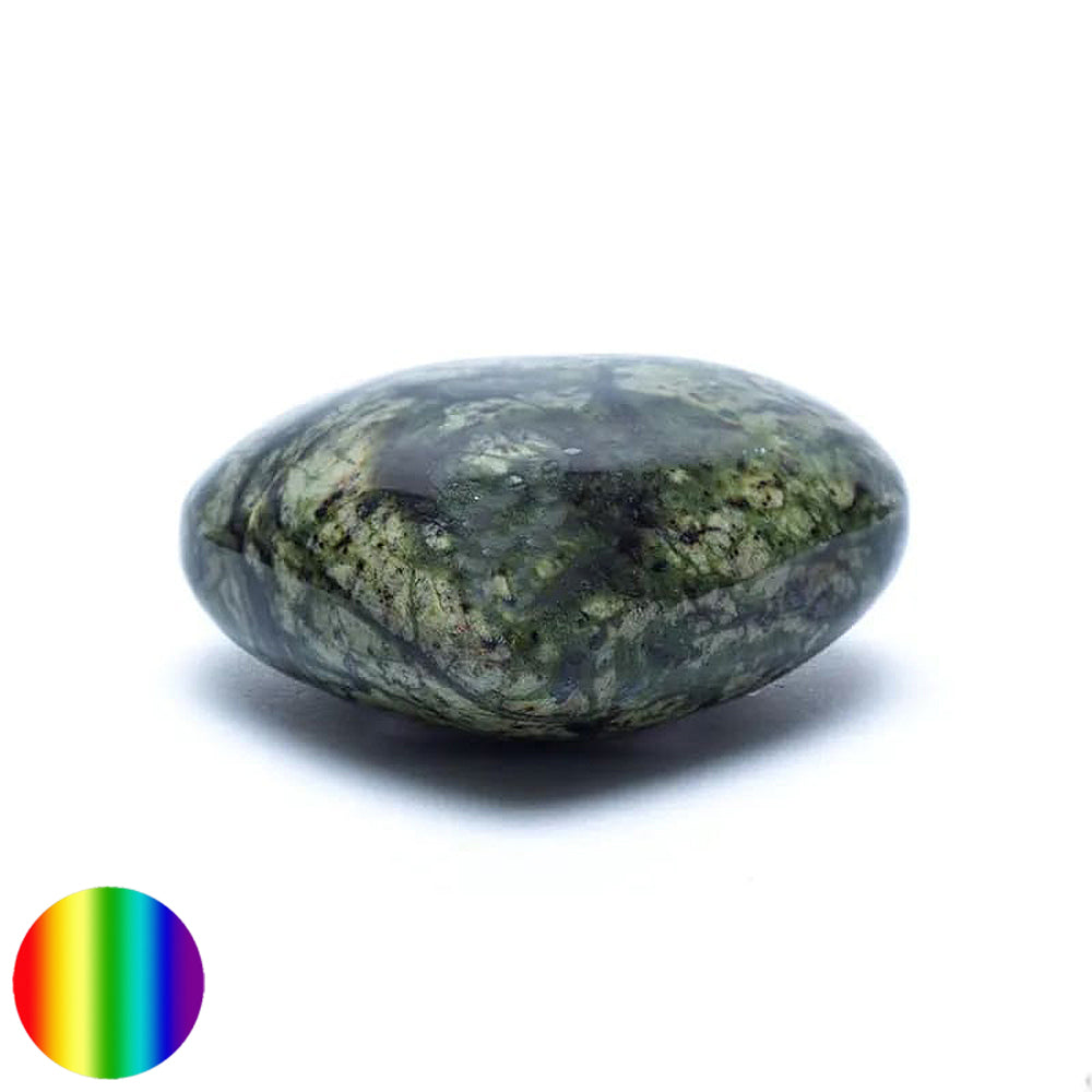 Edelstein Herz - Grüner Serpentin 50mm