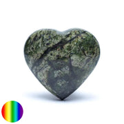 Edelstein Herz - Grüner Serpentin 50mm