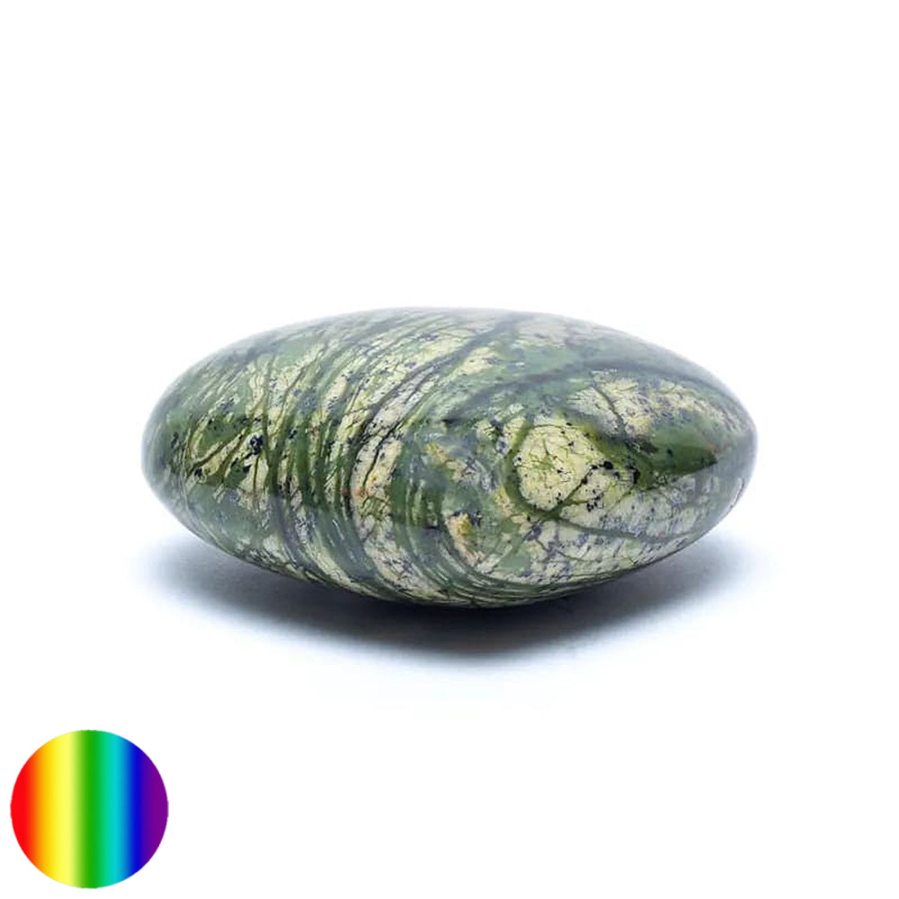 Edelstein Herz - Grüner Serpentin 55mm