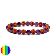 Armband Rudraksha - Amethyst