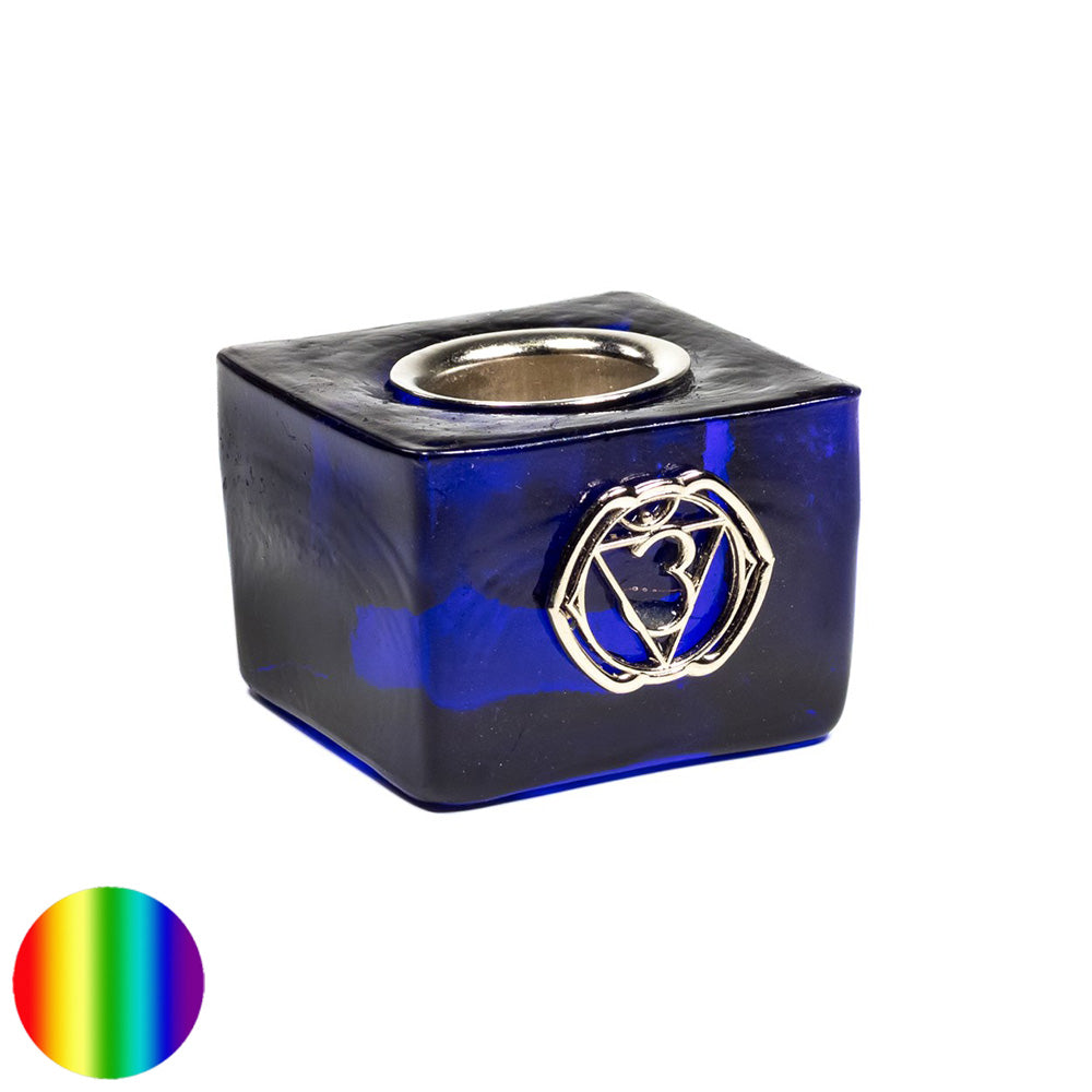 Kerzenhalter Chakra Kubus - Stirnchakra