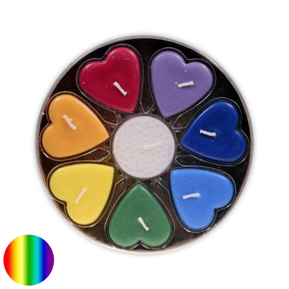 Herzförmige Duftkerzen - Chakra