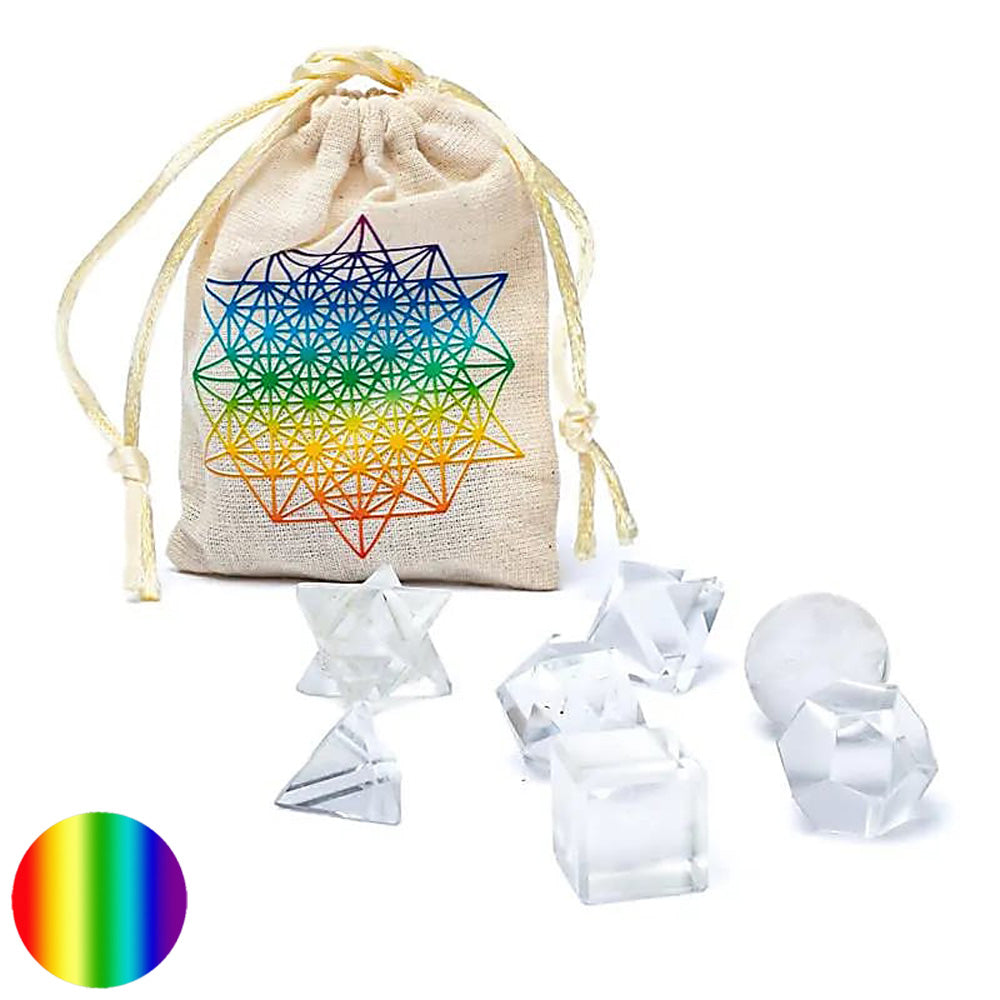 Heilige Geometrie-Set - 7-teilig - Bergkristall