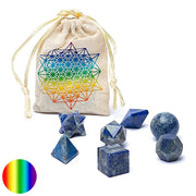 Heilige Geometrie-Set - 7-teilig - LapisLazuli