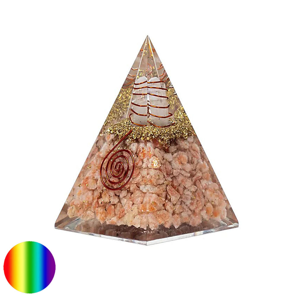 Orgonit-Pyramide Nubisch - Sonnenstein - Sonnensymbol Spirale 60mm