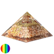 Orgonit-Pyramide - Sonnenstein - Sonnensymbol Spirale 70mm