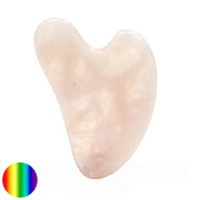 Gua Sha Massagestein Herz - Rosenquarz