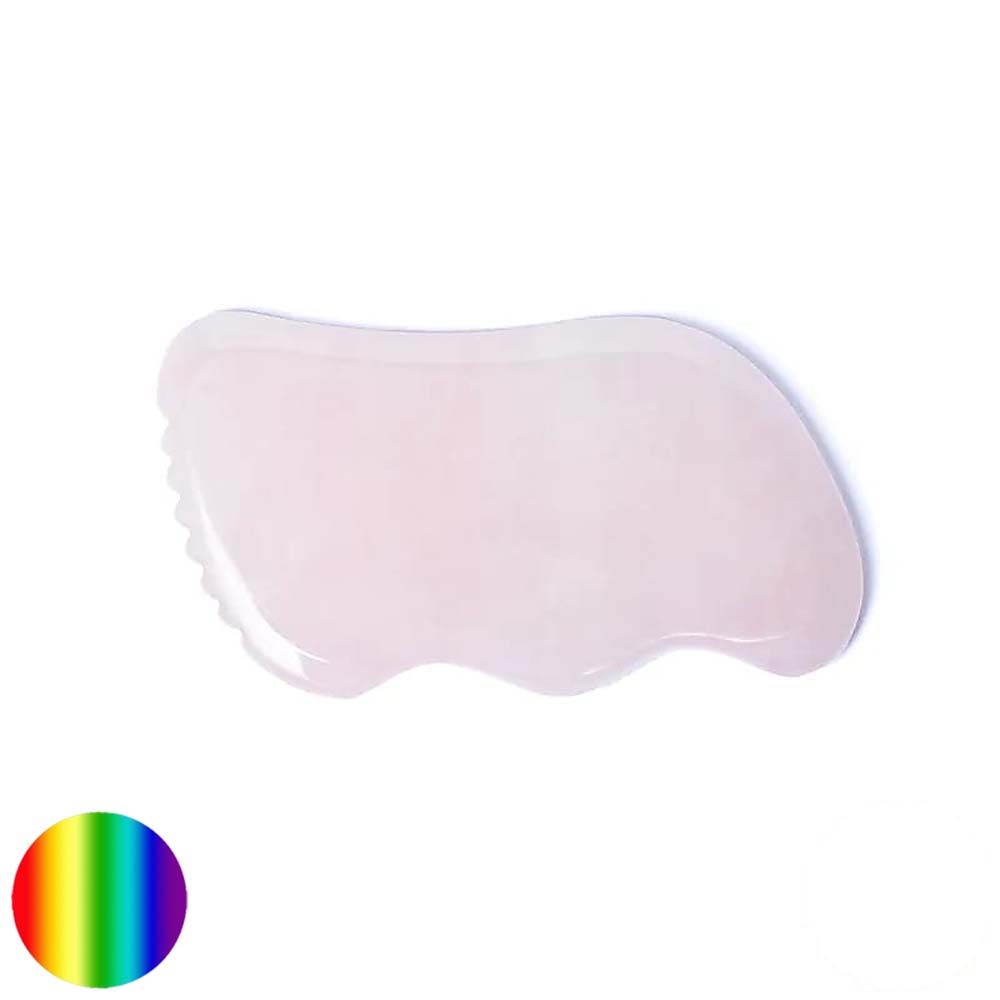 Gua Sha Massage Stein Welle - Rosenquarz