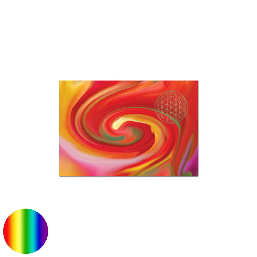 Postkarte Lebensblume - Energiebild
