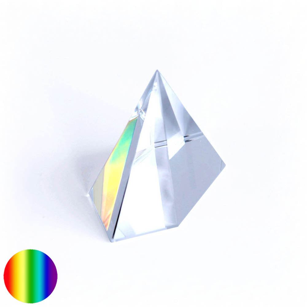 Kristallglas 6-Kant-Pyramide - klar 70mm