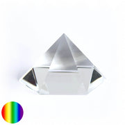   Kristallglas 6-Kant-Pyramide - klar 70mm | optisch rein