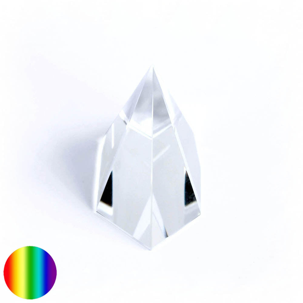 Kristallglas 6-Kant-Pyramide - klar 70mm