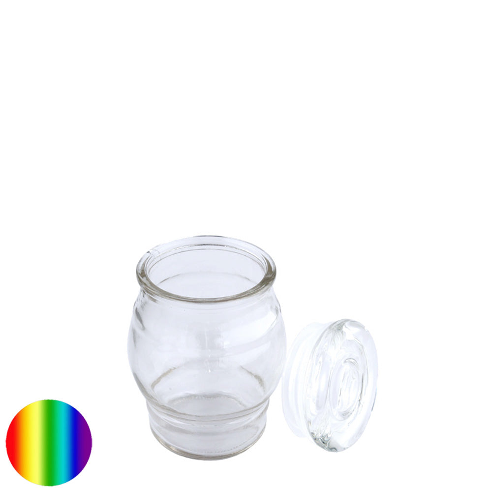 Sandra Rich - Glas bauchig für Aufbewahrung Edelsteine