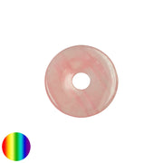 Rosenquarz 30mm Donut