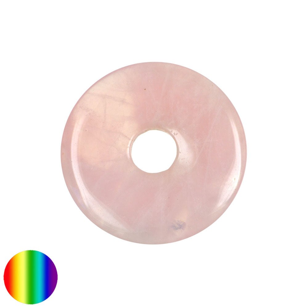 Rosenquarz 40mm Donut