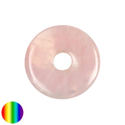 Rosenquarz 40mm Donut