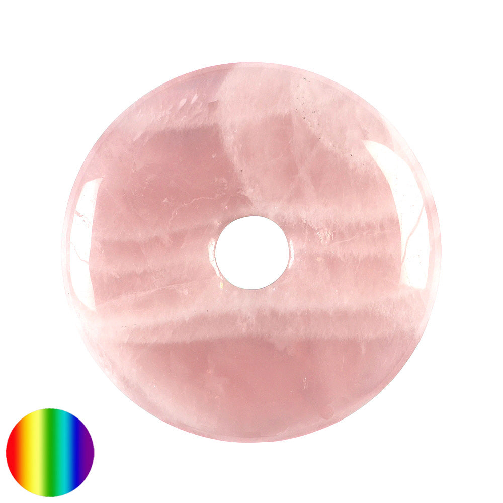 Rosenquarz 50 mm Donut