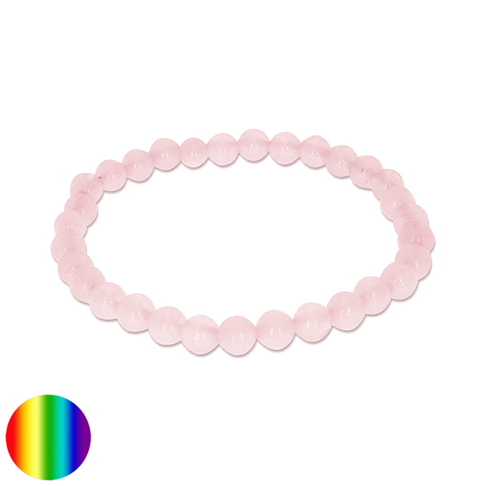Armband Rosenquarz 6mm Kugeln