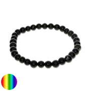 Armband Kugeln schwarzer Turmalin 6mm