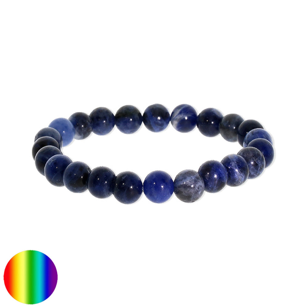 Armband 8mm Kugeln - Sodalith