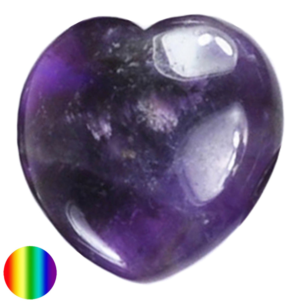 Edelstein Herz - Amethyst 40mm