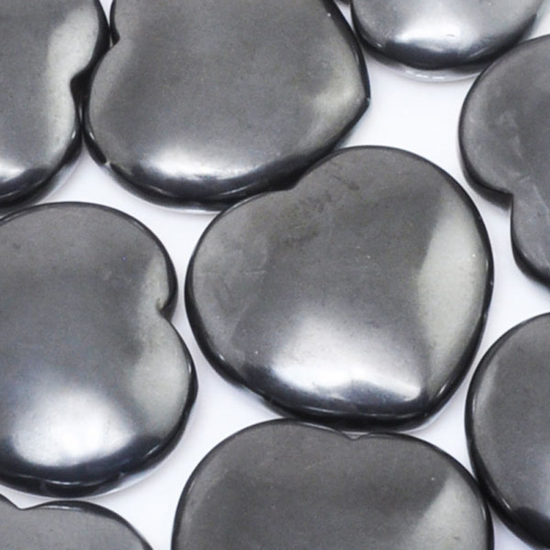  Edelstein Herz - Hämatit 40mm