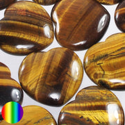 Edelstein Herz - Tigerauge 40mm