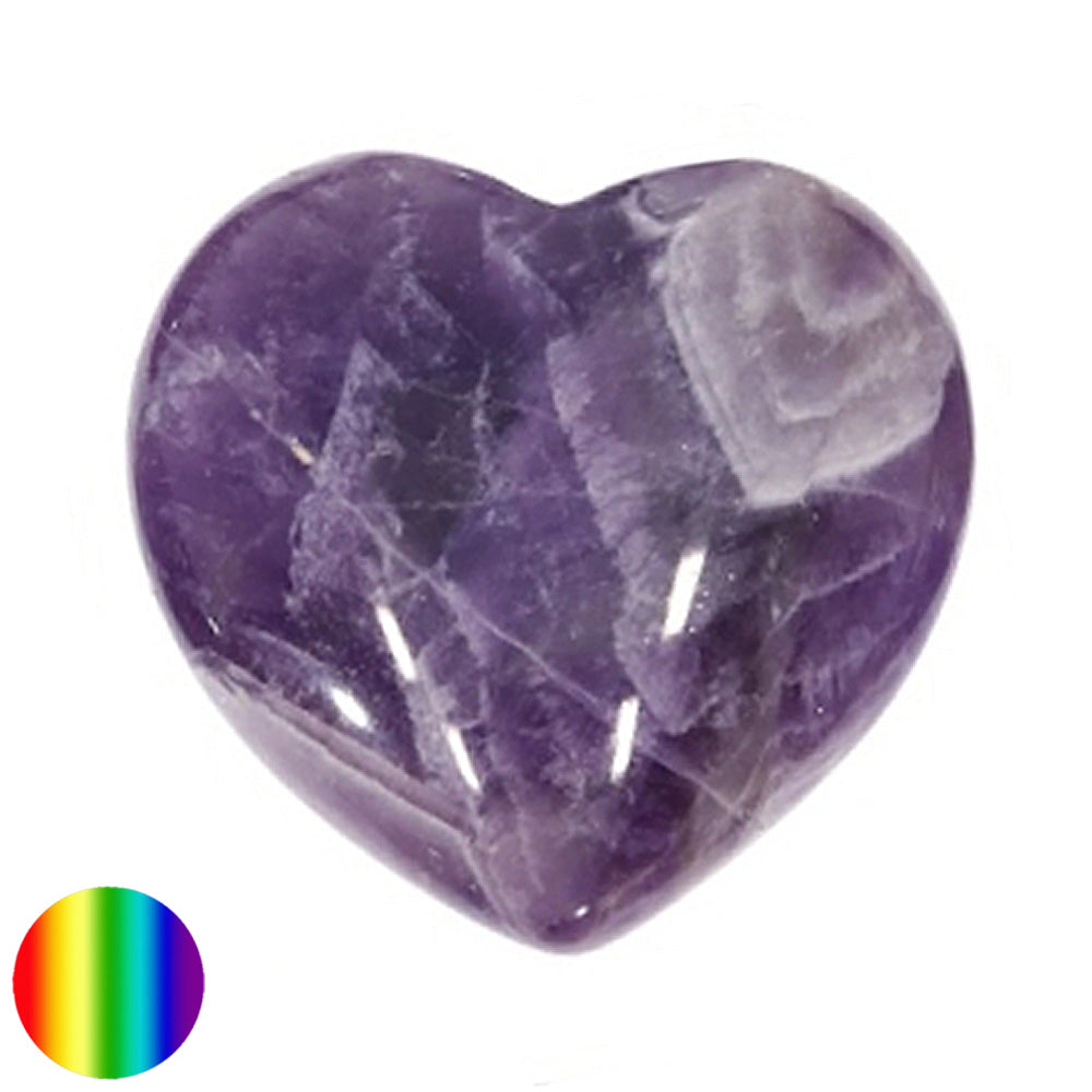 Edelstein Herz - Amethystquarz 30mm