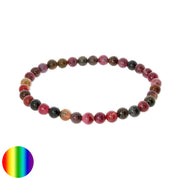 Armband Kugeln bunter Turmalin 6mm