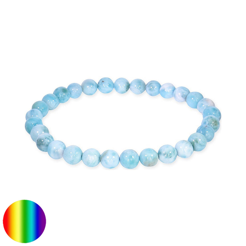 Armband Kugel 7mm - Larimar